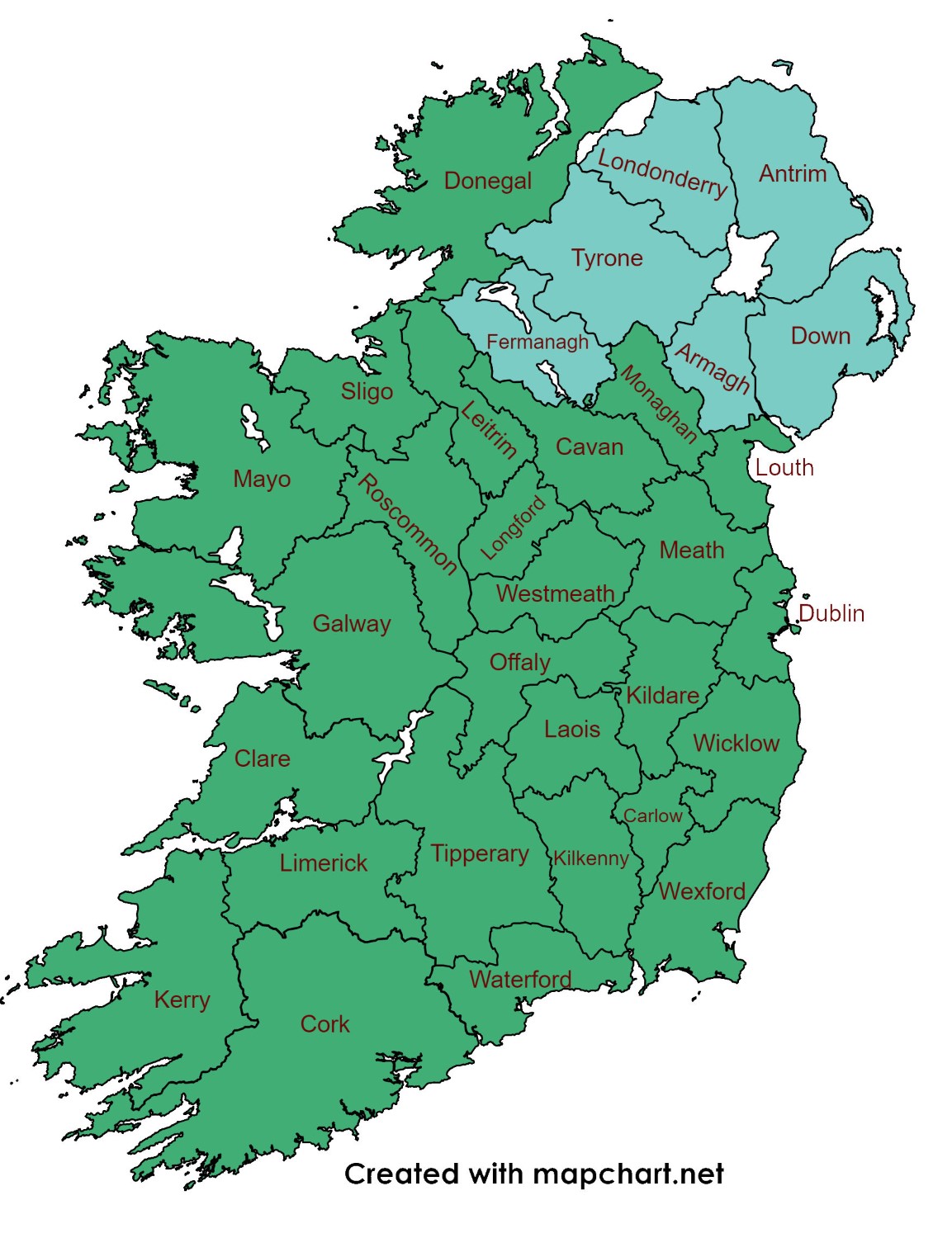 Ireland & Northern Ireland Counties